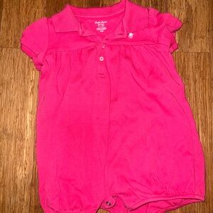 Ralph Lauren Pink Baby Romper